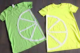 No Sew Lemon Lime Costume Fruit Halloween Costumes Fruit Costumes Homemade T Shirts