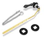 Toilet Tank Flush Lever FRONT MOUNT Toilet Handle Replacement Kit Chrome  Finish