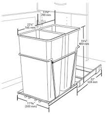 Convert any kitchen base cabinet into a diy pull out trash can. Double Pull Out Waste Containers Rta Cabinet Store