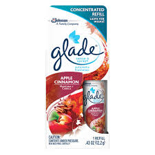 Glade Sense And Spray 0 43 Oz Apple Cinnamon Automatic Air Freshener Spray Refill 604813 The Home Depot
