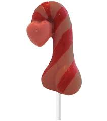 Shop Milk Chocolate Candy Cane Penis on a Stick by Chocolate Walrus