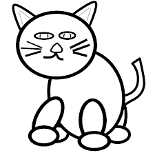 Black And White Cat Pictures To Color Big Cat Coloring Pages Black And White Cartoon Cat Coloring Page Kitten Cartoon