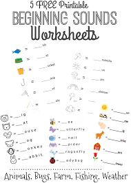 beginning sounds letter worksheets for early learners