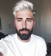 Davideshebetter White Hair Men Bleached Hair Men Dyed Hair Men