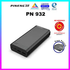 Buy largest capacity pineng 30000mah power bank. Original Pineng Power Bank Pn 932 20000mah High Capacity Fast Charge Power Bank Shopee Malaysia