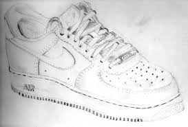 All you have to do here in your last drawing step is, draw the tips of the air force wings that happen to look like triangles. Nike Air Force 1 Drawing L4k3y S Blog