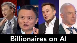 If mark zuckerberg, jeff bezos, bill gates, elon musk, and warren buffett were all sitting around discussing their billions and donald trump joined the group, what possibly would he have to say in your opinion? Bill Gates Jack Ma Elon Musk Jeff Bezos Talk About Artificial Intelligence Automation And Its Impacts Iorma Consumer Commerce Centre