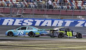 Jimmie johnson hasn't led a single lap in months, but in the minds of the other contenders in the nascar playoffs, he's lurking and ready to strike. Jimmie Johnson Knocks Himself Out Of Playoffs With Mistake