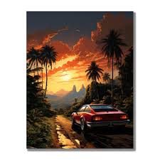 Tablou Canvas - The Endless Road – The Print Studio