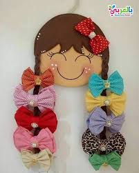 تنظيم توك البنات طرق مبتكرة لترتيب إكسسوارات شعر طفلتك بالعربي نتعلم Crafts Bow Storage Satin Roses
