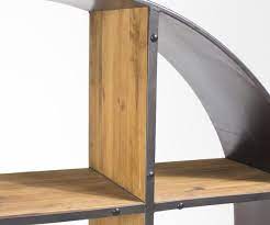 Etagère style industrielle occasion from www.mymobilier.fr. Etagere Ronde Sur Pied Metal Bois Style Industriel Sublime Design