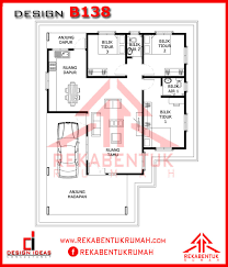 Rumah ladang, pelan rumah 4 bilik, pelan rumah idaman percuma, pelan rumah mesra rakyat, pelan rumah gugusan siantan, pelan rumah banglo housing and development: Pelan Rumah Kampung 3 Bilik Desainrumahid Com