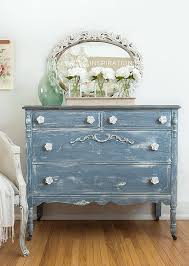 Old crackle paint finishes can look amazing on some pieces, but it wasn't the look i was after for this particular dresser. Milk Painted Furniture Crackle Makeover Salvaged Inspirations