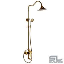 Details Zu Brausestangenset Regendusche Handbrause Duschkopf Mischer Wanneneinlauf Gold