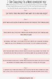 For the next 30 days, you'll find a new blog post on the topic here at at the end goal is to have a bag of tools to help us continue to become more confident after this month of exploration is over. Account Suspended 7 Day Challenge Confidence Tips Self