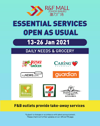 The busy road is considered a. Mco 2 0 Daily Necessities At R F R F Mall Johor Bahru Facebook