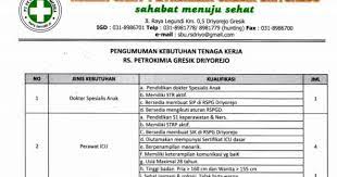 Pt petrokimia gresik official, kabupaten gresik (gresik). Loker Rs Petrokimia Gresik 2019