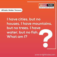 I Have Cities But No Houses I Have Mountains But No Trees I Have Water But No Fish What Am I Brighttutee Lear Inspire Students Video Lessons Education