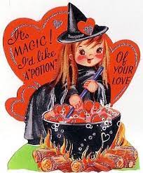 A Potion Of Your Love Valentinesday Valentine Vintage Valentine Cards Vintage Valentines Retro Valentines