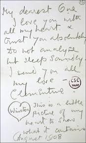 Love The Heart August 1908 Love Letter From Clementine To Winston Churchill Its Lovely Lettering I Love You Lettering Letter To My Love
