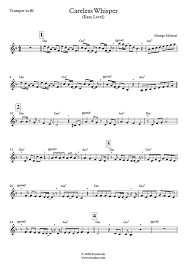 It is one of the few songs in which the instrumental section has become more popular than the rest of the song. Careless Whisper Trumpet Sheet Music Easy Level George Michael