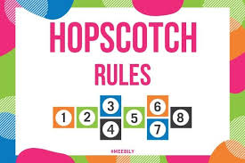 Now you can play hopscotch. Hopscotch Rules How To Play Hopscotch Meebily