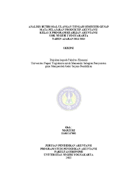 Agar lebih siap yuk simak latihan soal penilaian tengah semester ekonomi kelas 12 beserta pembahasannya berikut ini. Analisis Butir Soal Ulangan Tengah Semester Genap Mata Pelajaran Produktif Akuntansi Kelas X Program Keahlian Akuntansi Smk Negeri I Yogyakarta Tahun Ajaran 2014 2015