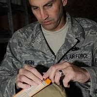 Sgt. Kyle Schick of Hustisford, Wis., who is a interior