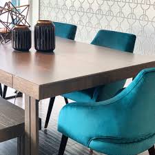 Features delicate ruching on the rounded seat back and exposed antique brass legs. Sunpan Modern Home On Twitter We Love A Pop Of Colour Especially In The Spring Space By Kaluinteriors Ft Our Timeless Teal Adelaide Dining Chairs Https T Co Q9omtazvhu Https T Co Cts1ziwzml