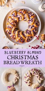 Get the recipe from today we bake. Blueberry And Almond Christmas Bread Wreath Recipe Recipe Bread Wreath Christmas Bread Bread Wreath Recipe