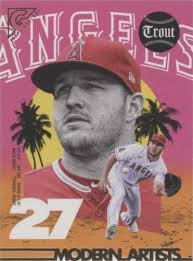 MIKE TROUT 2022 TOPPS GALLERY MODERN ARTISTS AUTO 24/25! IN HAND! FREE  SHIP!