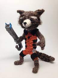Pattern Pdf Amigurumi Raccoon And Free Baby Plant Crochet Doll Etsy In 2021 Rocket Raccoon Baby Knitting Patterns Crochet Doll