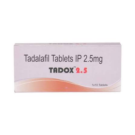 Tadox 2.5 MG Tablet (10): Uses, Side Effects, Price & Dosage | PharmEasy