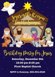 Happy Birthday Activities For Kids Happy Birthday Jesus Reason Christmas Invitation Template Christian Christmas Party Jesus Birthday Party Christmas Party Invitation Template