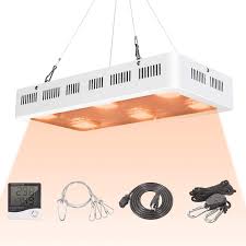 The grow light surface consists of 289 grow light led chips, of which 212 chips are red while seven chips produce a blue plectrum of light. Amazon Com 1800 Watt X6 Cob Led Grow Light Full Spectrum Led Plant Light With Daisy Chain Temperature And Humidity Monitor Hanging Hook Adjustable Rope Garden Outdoor