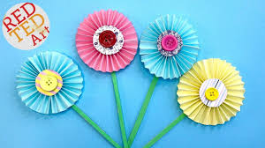 how to make paper flowers step by step with pictures red