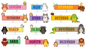 Vídeo educativo para crianças com o qual vão aprender o nome dos doze meses do ano: Dias Dos Meses Do Ano Lengalenga Para Contar As Criancas
