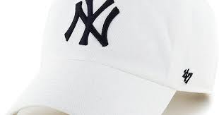 47 Brand Mlb Ny Yankees Clean Up Cap White White Baseball Cap Yankees Baseball Cap Ny Cap
