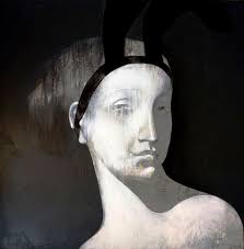 Woman with Pearls by Paul Manes 2018: Painting