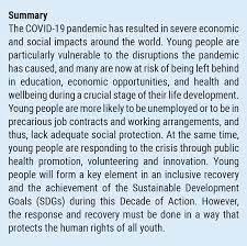 In many western countries, about 50. Protecting And Mobilizing Youth In Covid 19 Responses United Nations For Youth