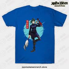 Due to her inability to see cursed spirits, maki was often seen as the bravest of the two twins. Jujutsu Kaisen Maki Zenin Blue Cirle T Shirt Jujutsu Kaisen Merch Store