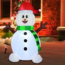 Joiedomi 5 Foot Snowman Inflatable Led Light Up Christmas Xmas For Blow Up Yard Decoration Indoor Outdoor Garden Christmas Decoration