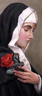 El agustino recoleto David Conejo presenta un nuevo cuadro de Santa Rita