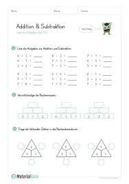 Klasse online kostenlos, mathe 1. Ein Kostenloses Arbeitsblatt Zur Addition Und Subtraktion Auf Dem Actividades De Matematicas Preescolares Actividades De Matematicas Matematicas Preescolares