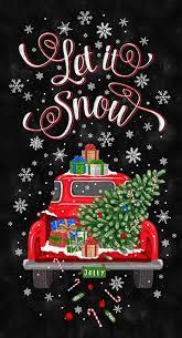 Let It Snow Classic Red Truck Christmas Tree Gifts Holiday Etsy In 2021 Christmas Tree Truck Christmas Wallpaper Christmas Phone Wallpaper