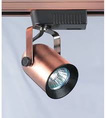 Plc Lighting Delta 1 Light Track Fixture In Copper Tr19 Cp
