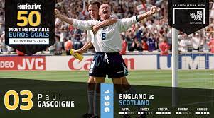 The latest rumours and stories from around the world of football. Fourfourtwo S 50 Most Memorable Euros Goals 3 Paul Gascoigne England V Scotland 1996 Fourfourtwo