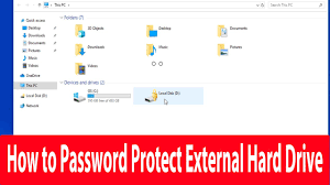 How To Password Protect External Hard Drive Lock Usb Drive With Password Without Any Software Youtube