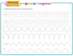 Caligrafia De Los Trazos Para Desarrollar La Motora Fina De Tushijos E Hojas De Ejercicios Para Ninos Actividades Motricidad Actividades De Lectura Preescolar