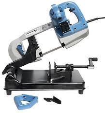 Little Machine Shop Portable Band Saw Looks Like A Great Hybrid Of A Portable Bandsaw And A Horizontally Arra Portable Band Saw Small Band Saw Metal Working